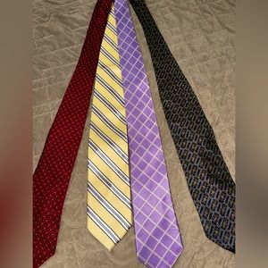 100% silk ties lot of 4